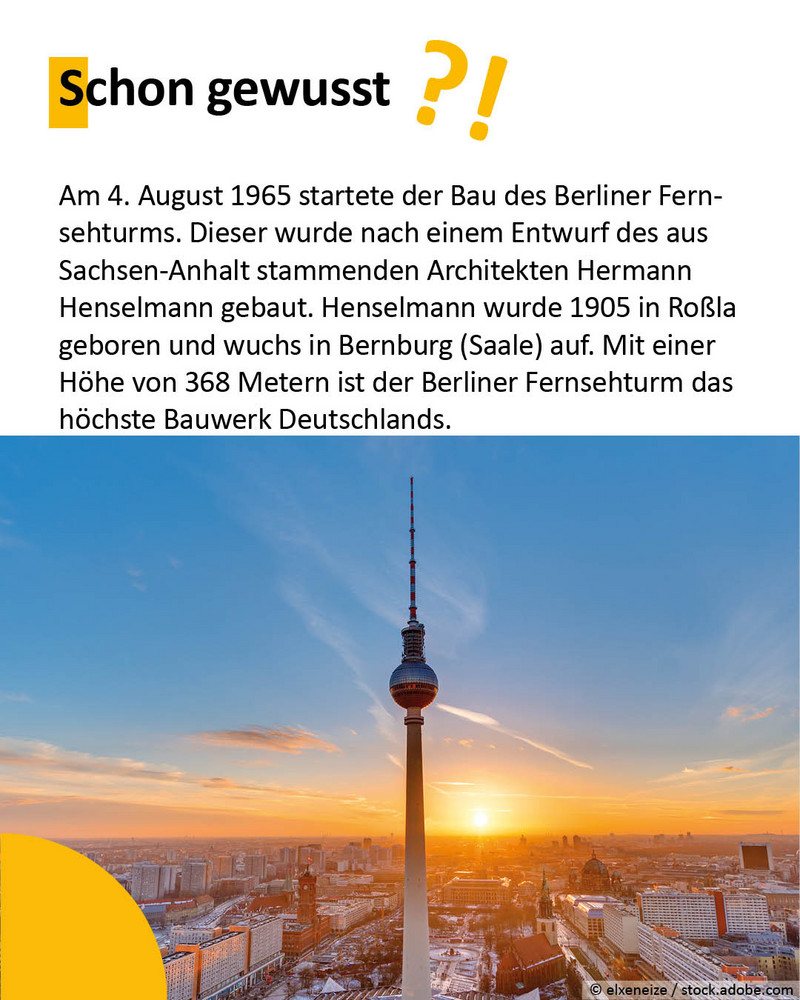 Das Bild zeigt den Berliner Fernsehturm.