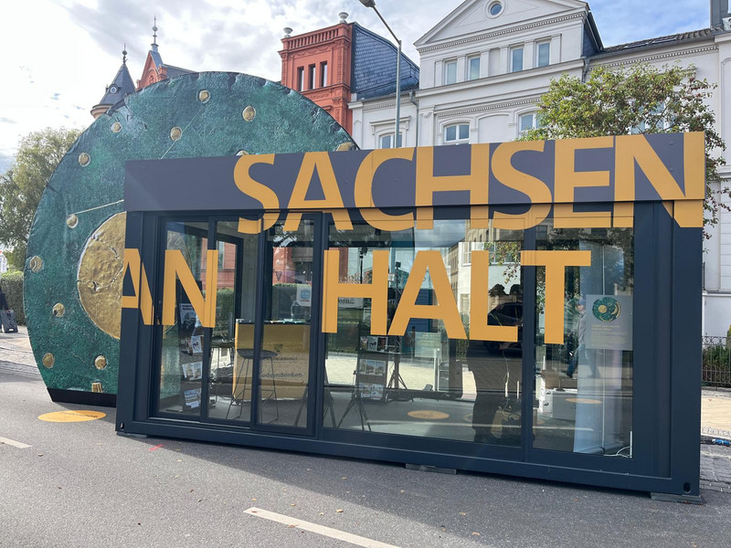 Der Präsentationsstand von Sachsen-Anhalt.