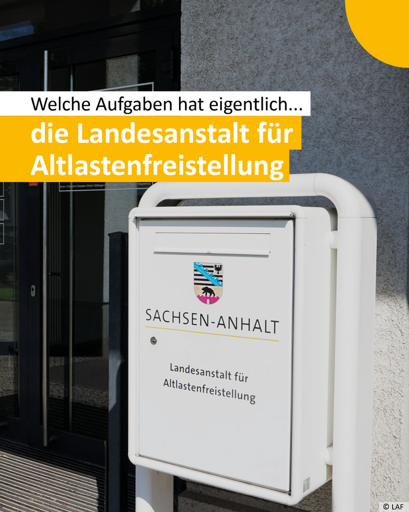 Postkasten bei der Landesanstalt für Altlastenfreistellung Postkasten bei der Landesanstalt für Altlastenfreistellung.
